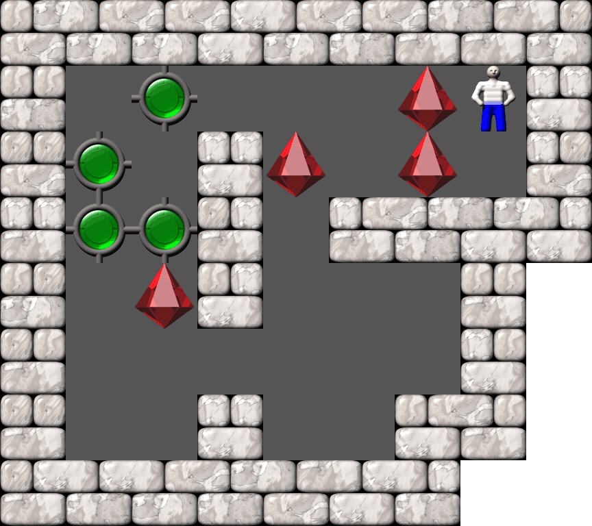 Sokoban Mass Remodel level 1969